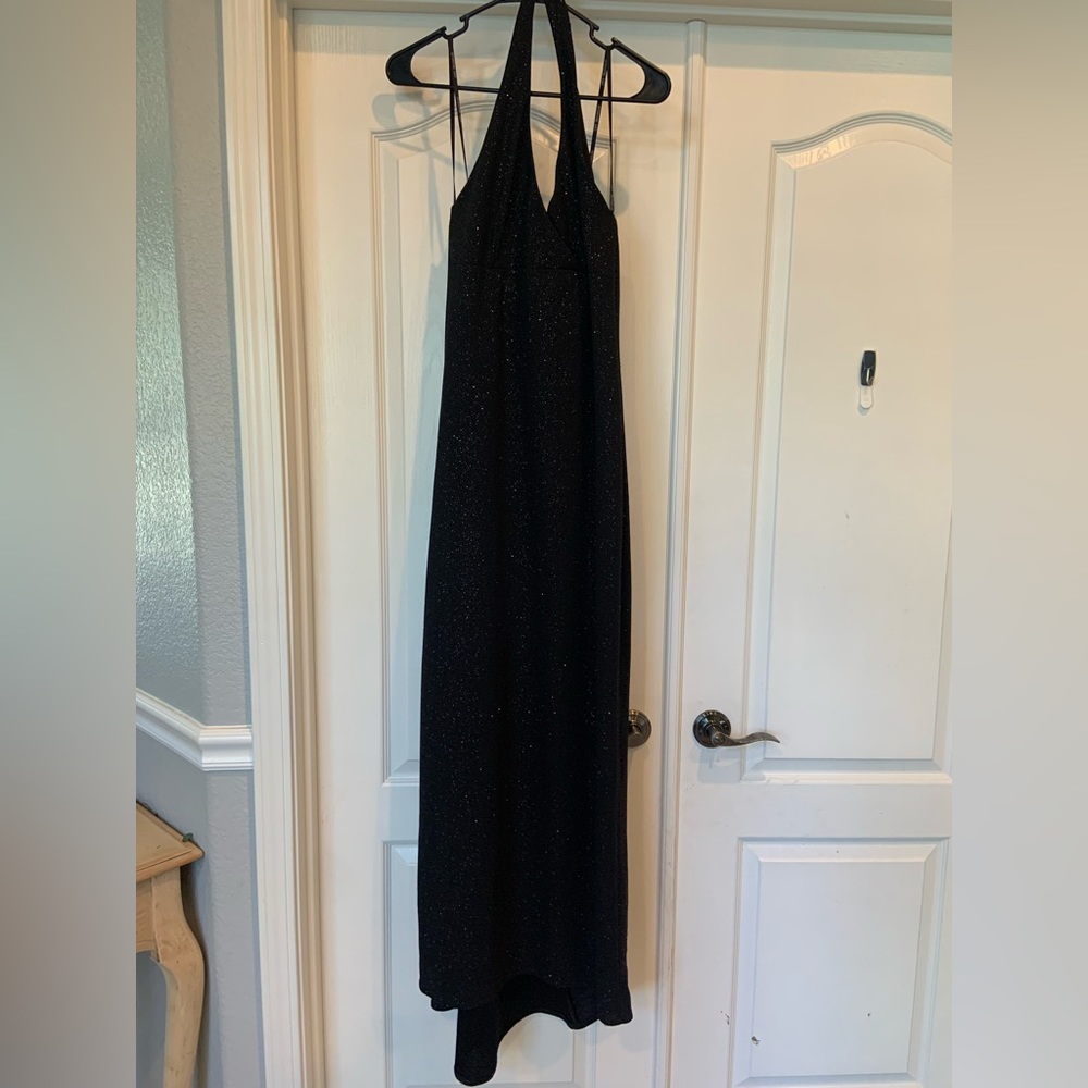 City triangles black sparkle dress size large